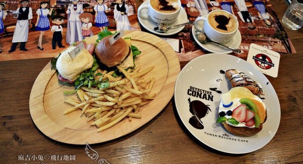 東京/大阪 期間限定【Detective CONAN CAFE 柯南偵探咖啡館】TOWER RECORDS CAFE SHIBUYA渋谷店 @麻吉小兔。世界行旅