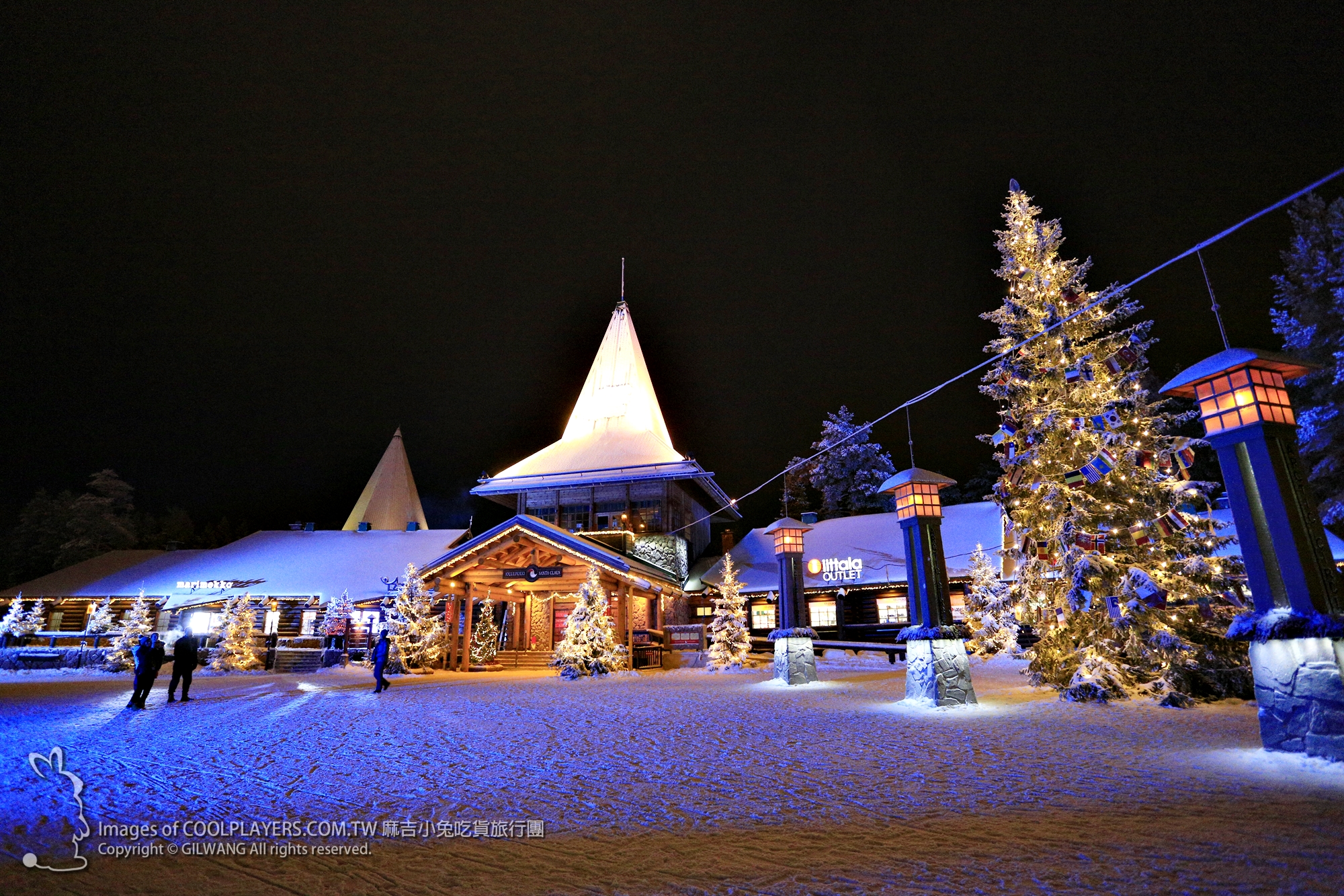 芬蘭羅瓦涅米Rovaniemi【聖誕老人村Santa Claus Village】拜訪聖誕老人~搭可愛馴鹿雪橇遊園區(qū) @麻吉小兔。世界行旅